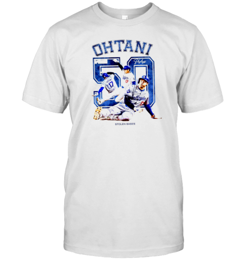 Los Angeles Dodgers Shohei Ohtani 50 50 Stolen Bases Graphic T-Shirt