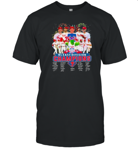 Original Philadelphia Phillies NL East Division Champs 2024 The Celebration Signatures T-Shirt