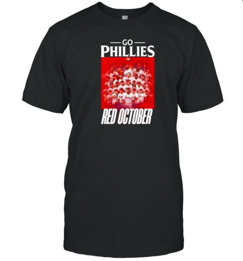 Philadelphia Phillies Go Phillies Red October NL East Division Champions Graphic T- Classic Men's T-shirt