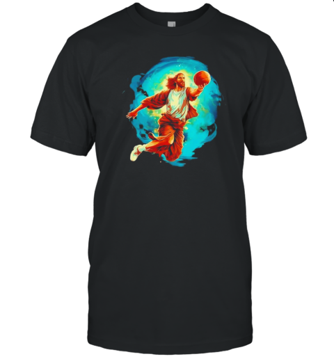 Slam Dunk Jesus Basketball T-Shirt