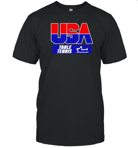 Table Tennis Usa Team Logo T-Shirt