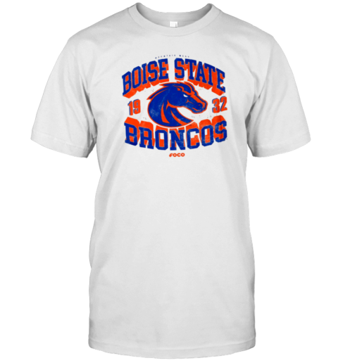 Boise State Broncos Field Arched Wordmark T- Classic Men's T-shirt