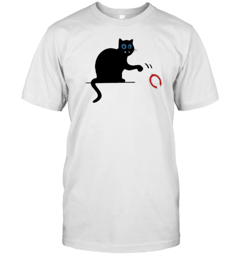 Carolina Panthers Black Cat Push Chicago Bears Logo T-Shirt