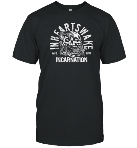 Design In Hearts Wake Incarnation Tour 2024 Snake Skull T-Shirt