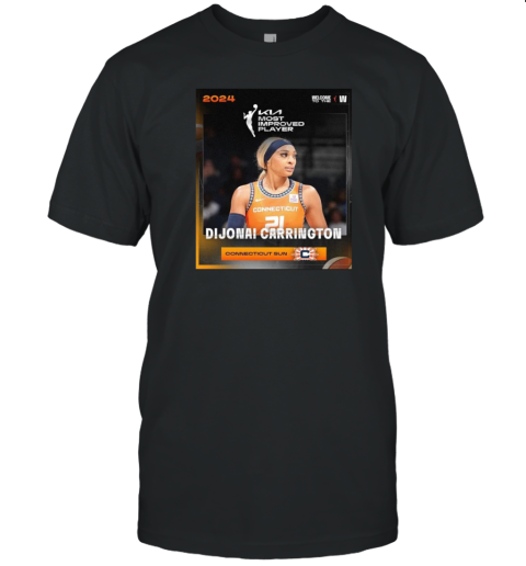 Dijonai Carrington Connecticut Sun Most Improved Player T-Shirt