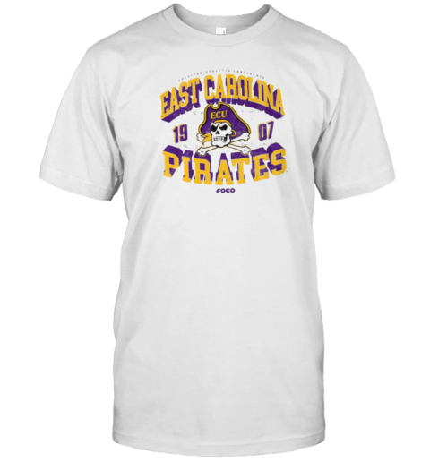 East Carolina Pirates Field Arched Wordmark T-Shirt