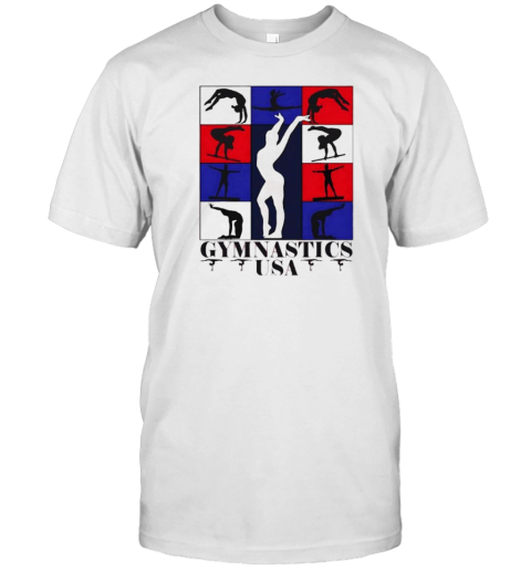 Gymnastics Usa Support The Team Sport American Flag Lover T- Classic Men's T-shirt