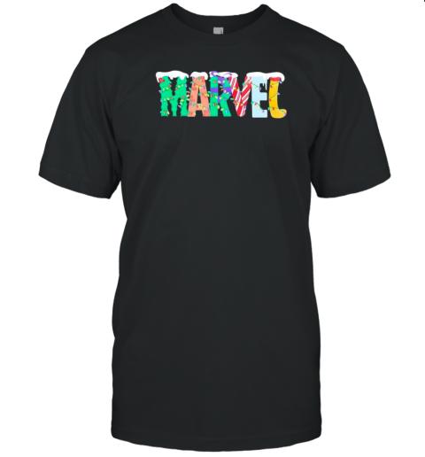 Holiday Marvel Logo Christmas Light T-Shirt