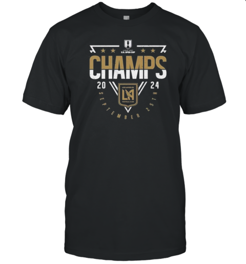 LAFC 500 Level 2024 Lamar Hunt U.S. Open Cup Champions T-Shirt