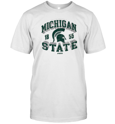 Michigan State Spartans Field Arched Wordmark T- Classic Men's T-shirt