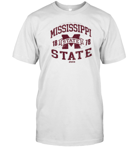 Mississippi State Bulldogs Field Arched Wordmark T- Classic Men's T-shirt