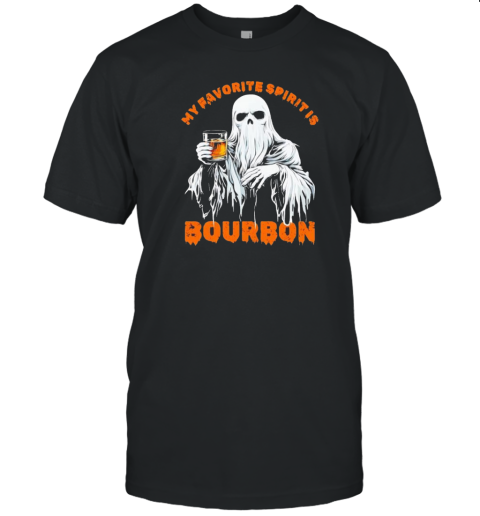 My Favorite Spirit Is Bourbon Halloween Ghost Costume T-Shirt