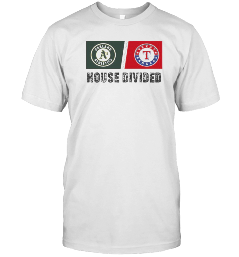 Oakland Athletics Vs Texas Rangers House Divided 2024 T- Classic Men's T-shirt