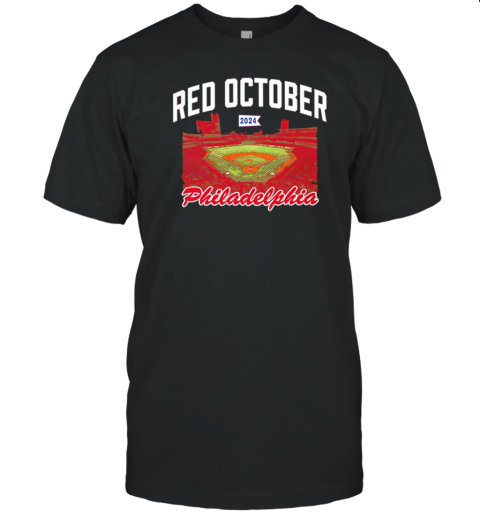 Red October 2024 Philadelphia Phillies Stadium T-Shirt