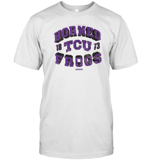 TCU Horned Frogs Field Arched Wordmark T- Classic Men's T-shirt