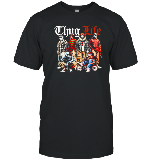 Thug Life Halloween Horror Characters T-Shirt