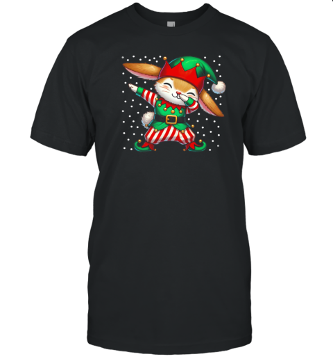 Christmas Bunny Elf Funny Bunny Lover Rabbit T-Shirt