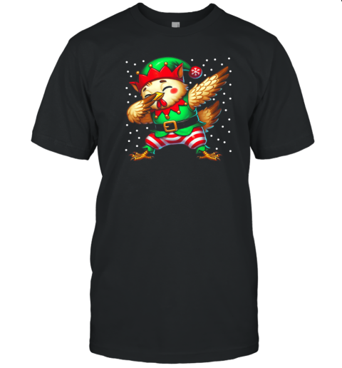 Christmas Chicken Elf Funny Chicken Lover Farmer T- Classic Men's T-shirt