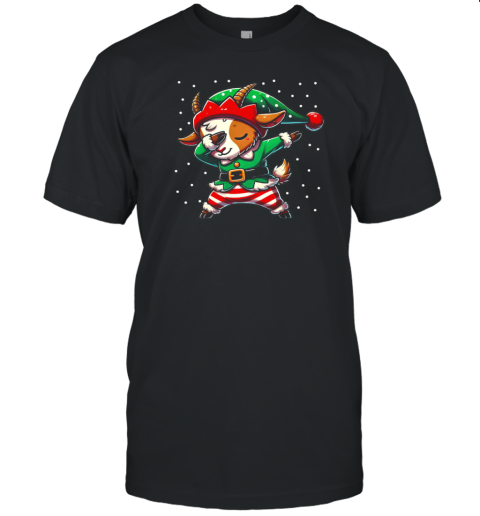 Christmas Goat Elf Funny Goat Lover Farmer T-Shirt