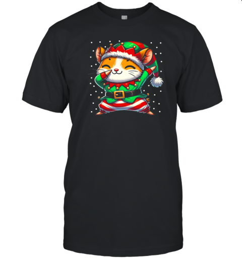 Christmas Hamster Elf Funny Hamster Lover T- Classic Men's T-shirt