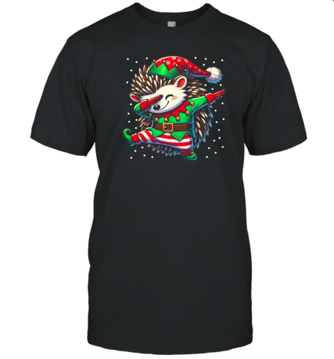 Christmas Hedgehog Elf Funny Hedgehog Lover T- Classic Men's T-shirt