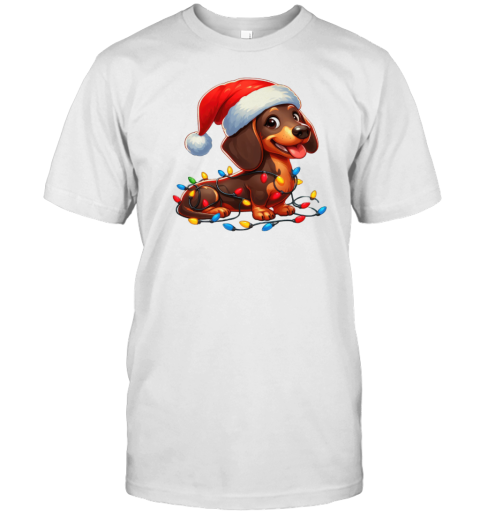 Dachshund Dog Christmas T- Classic Men's T-shirt