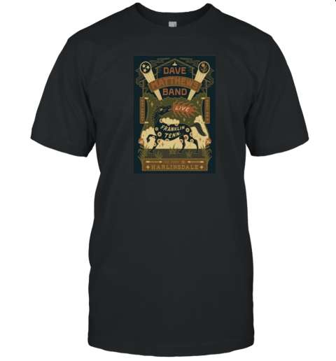 Dave Matthews Band On Sept 28 2024 The Park Harlinsdale Franklin TN Poster T- Classic Men's T-shirt