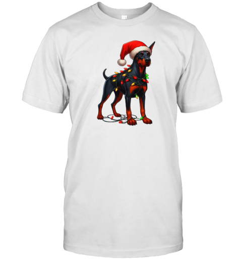 Dobermann Dog Christmas T- Classic Men's T-shirt