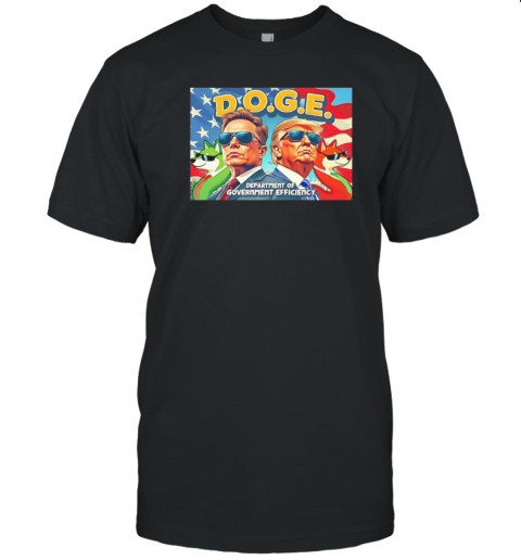 Doge Elon Vs Trump Department Of Government Efficiency T-Shirt