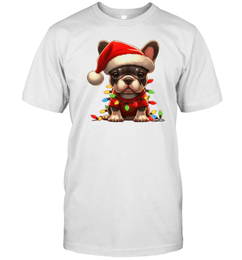 Frenchie Dog Christmas T- Classic Men's T-shirt