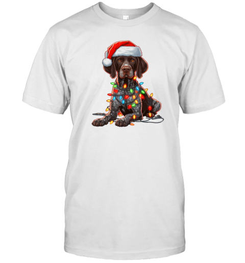 German Shorthaired Pointer Dog Christmas T- Classic Men's T-shirt