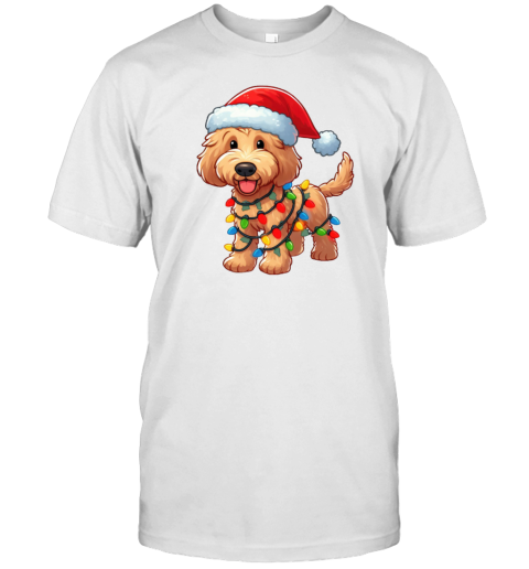 Goldendoodle Dog Christmas T- Classic Men's T-shirt