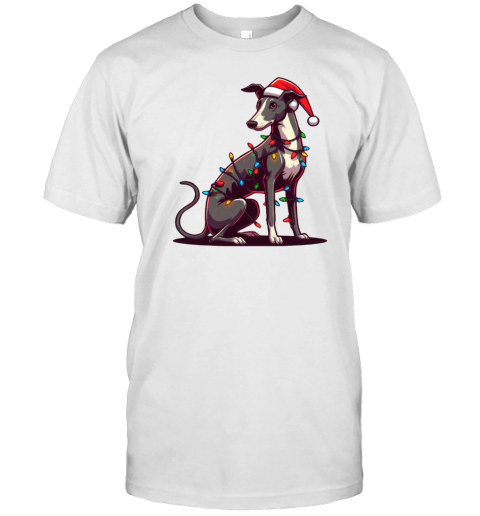 Greyhound Dog Christmas T- Classic Men's T-shirt