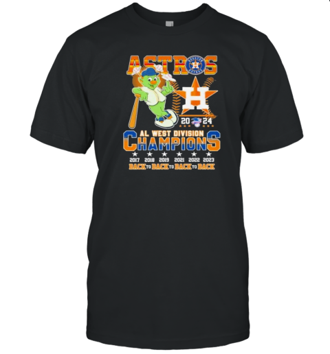 Houston Astros AL West Division Champions 2024 Champs Memories T- Classic Men's T-shirt