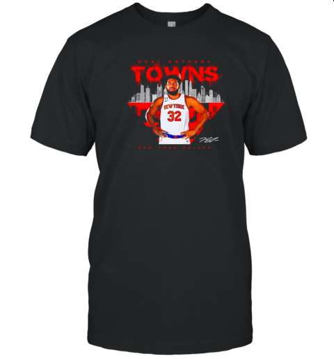 Karl Anthony Towns New York Knicks Signature T- Classic Men's T-shirt