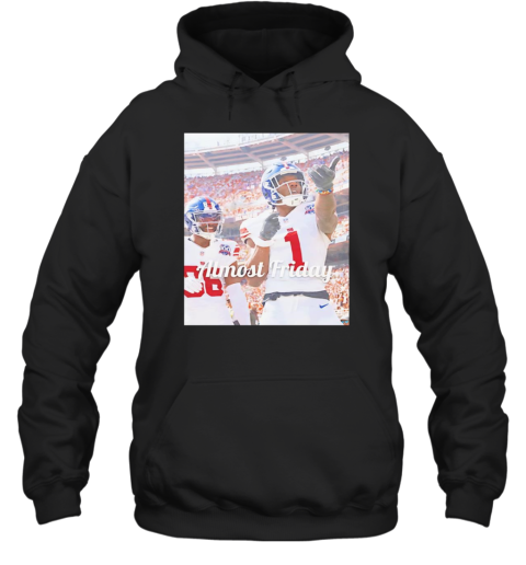 Malik Nabers 1 Celebration Almost Friday T- Unisex Hoodie