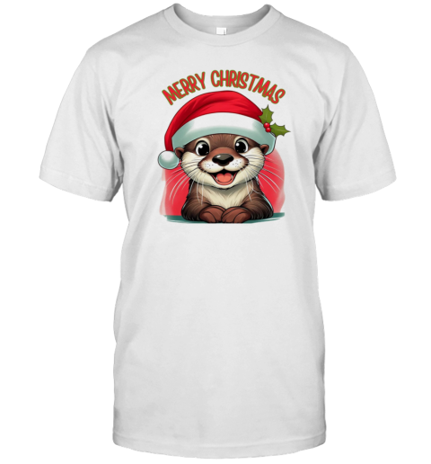 Merry Otter Christmas T- Classic Men's T-shirt