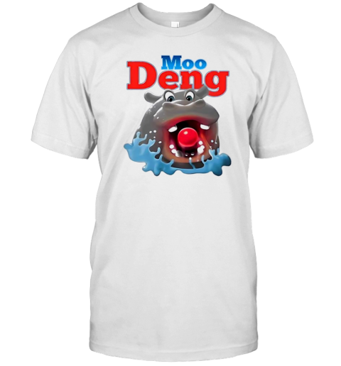 Moo Deng Eating Cartoon T-Shirt