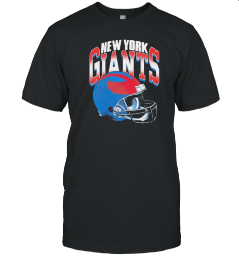 New York Giants Gradient Helmet T- Classic Men's T-shirt