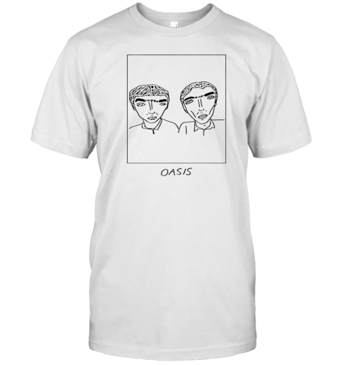 Badly Drawn Oasis Liam And Noel Gallagher T-Shirt