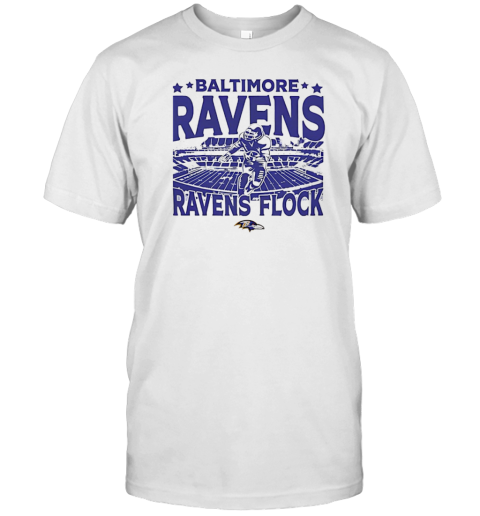 Baltimore Ravens Flock Logo T-Shirt