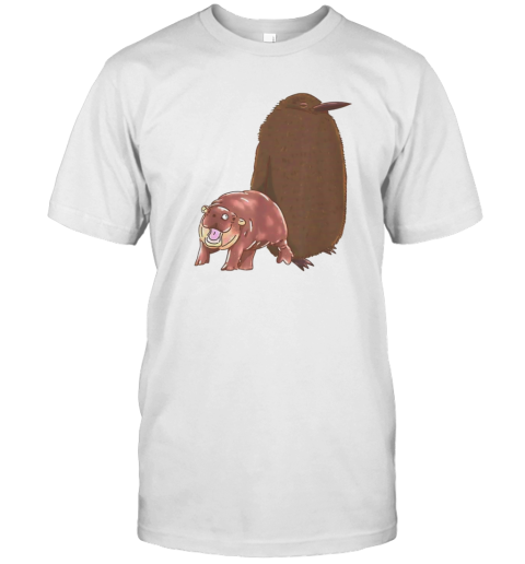 Best Friends Moo Deng Hippo And Pesto Penguin T-Shirt