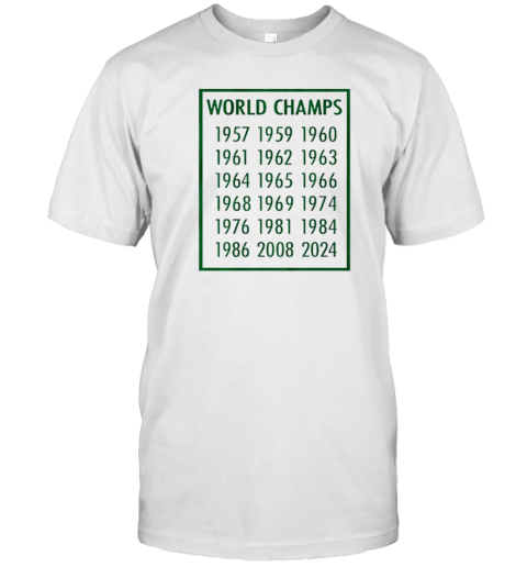 Boston Celtics Basketball 18 Time World Champs NBA T-Shirt