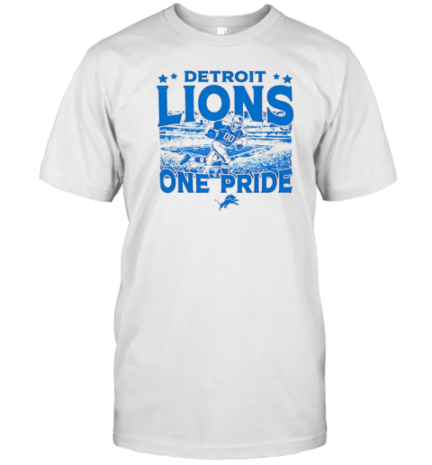 Detroit Lions One Pride Logo T- Classic Men's T-shirt