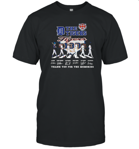 Detroit Tigers Thank You For The Memories Of The Tigers 130 Years Baseball T-Shirt