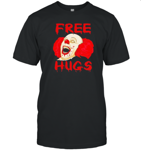 Free Hugs Halloween Evil Killer Scary Clown Horror Gift T- Classic Men's T-shirt