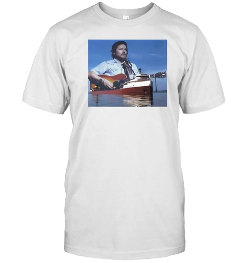 Gordon Lightfoot And Edmund Fitzgerald Picture Retro T-Shirt