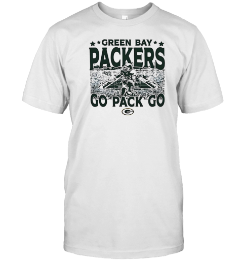 Green Bay Packers Go Pack Go Logo T- Classic Men's T-shirt