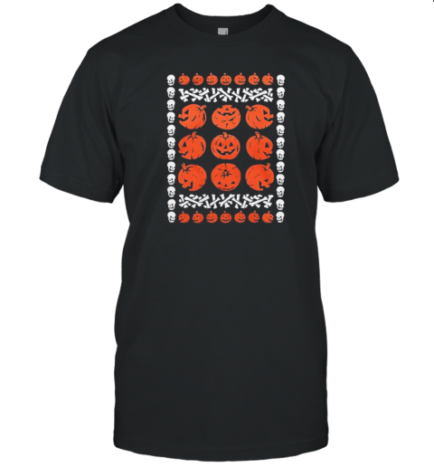 Halloween Jumper Style Pumpkins T- Classic Men's T-shirt