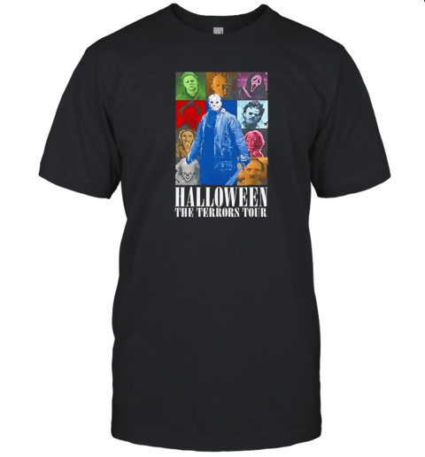 Halloween The Terrors Tour Horror Characters T-Shirt